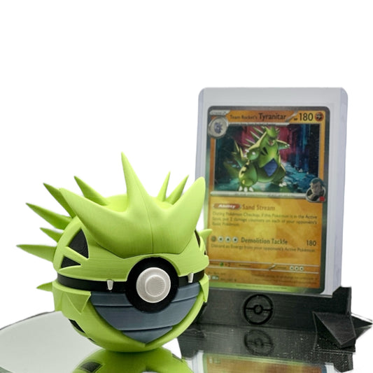 Tyrannitar PokéBall - 3D prentaður Pokémon bolti