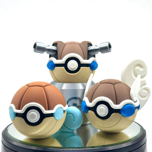 Squirtle PokéBall - 3D prentaður Pokémon bolti