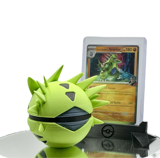 Tyrannitar PokéBall - 3D prentaður Pokémon bolti