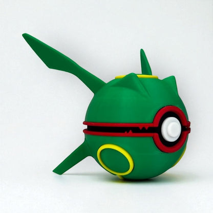 Rayquaza PokéBall - 3D prentaður Pokémon bolti Venjuleg
