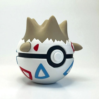 Togepi PokéBall - 3D prentaður Pokémon bolti