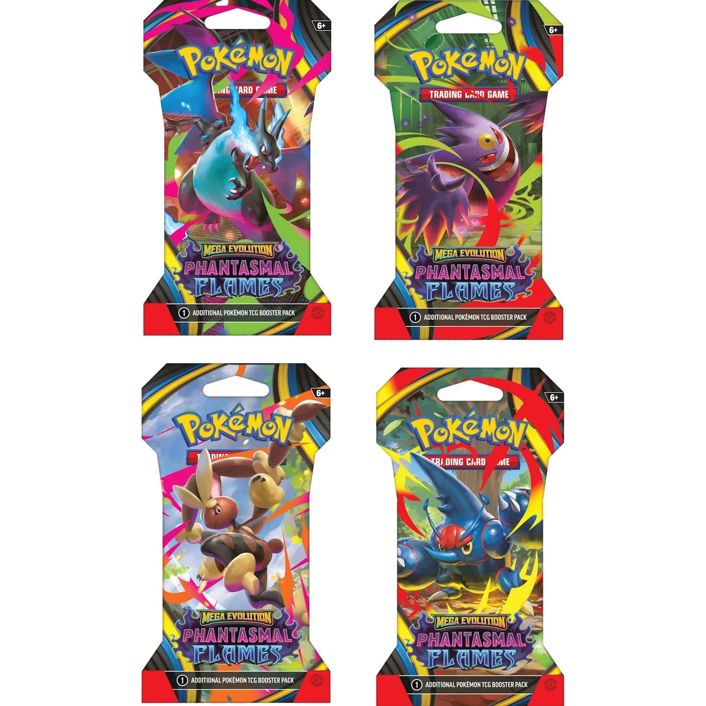 Pokémon - Phantasmal Flames Booster pakki SLEEVED
