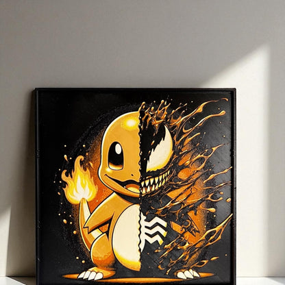 Venom Charmander - 3D listaverk