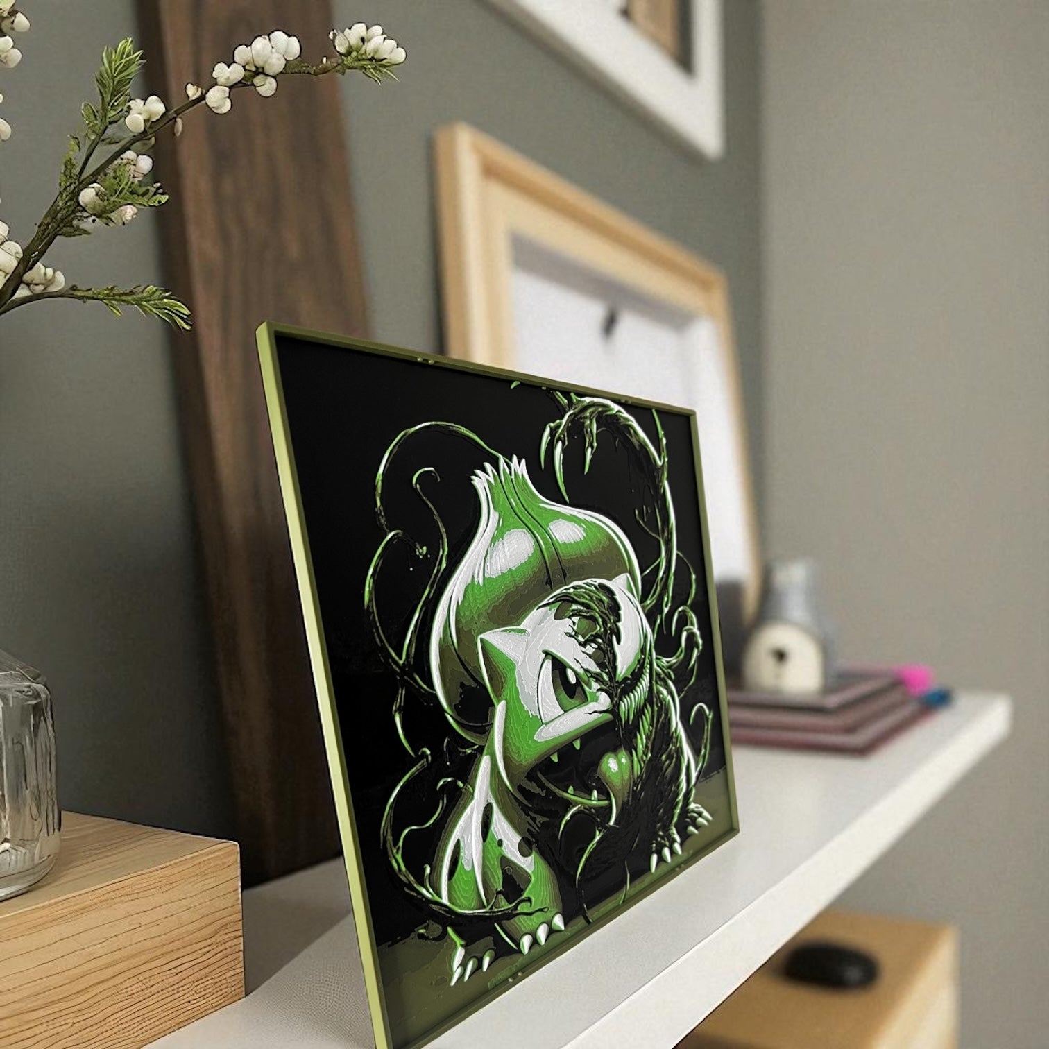 Venom Bulbasaur - 3D listaverk