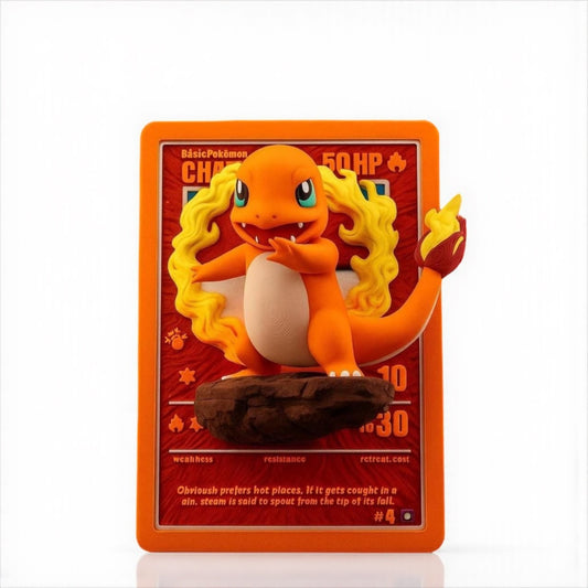 Charmander - 3D prentað Pokémon Spil