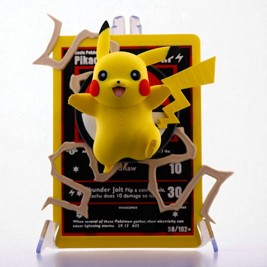 Pikachu - 3D prentað Pokémon Spil