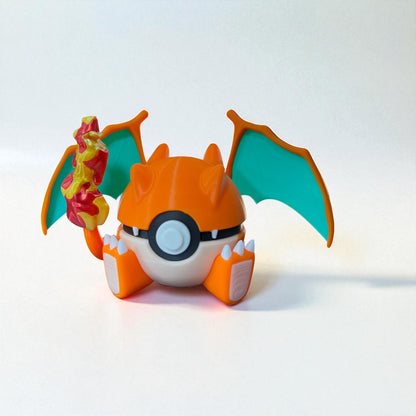 Charizard PokéBall - 3D prentaður Pokémon bolti