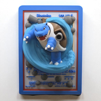 Blastoise - 3D prentað Pokémon Spil