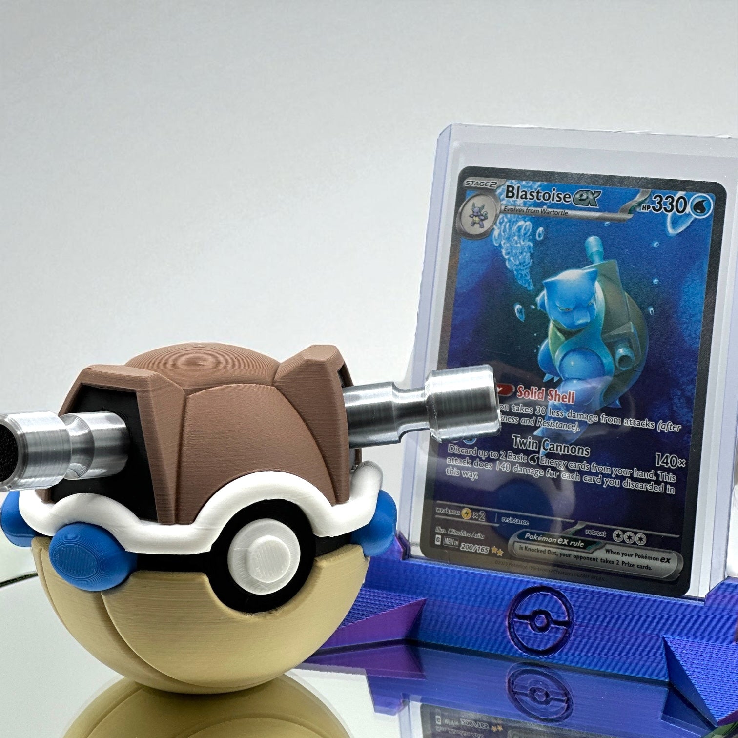 Blastoise PokéBall - 3D prentaður Pokémon bolti