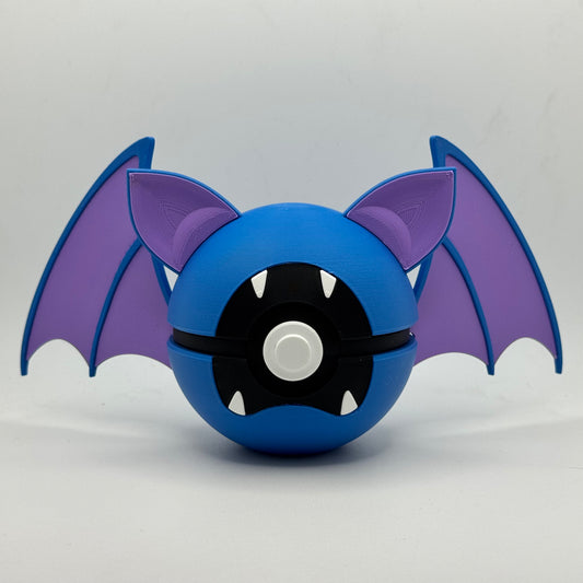 Zubat PokéBall - 3D prentaður Pokémon bolti